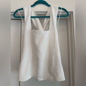 Anthropologie Maeve Cream Sleeveless Top